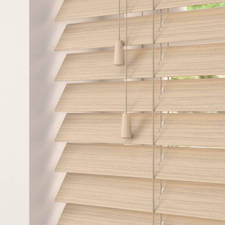 light wooden venetian blind